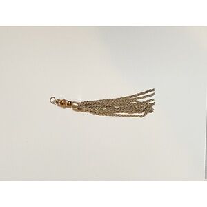 Elegant Gold Tassel Necklace Pendant